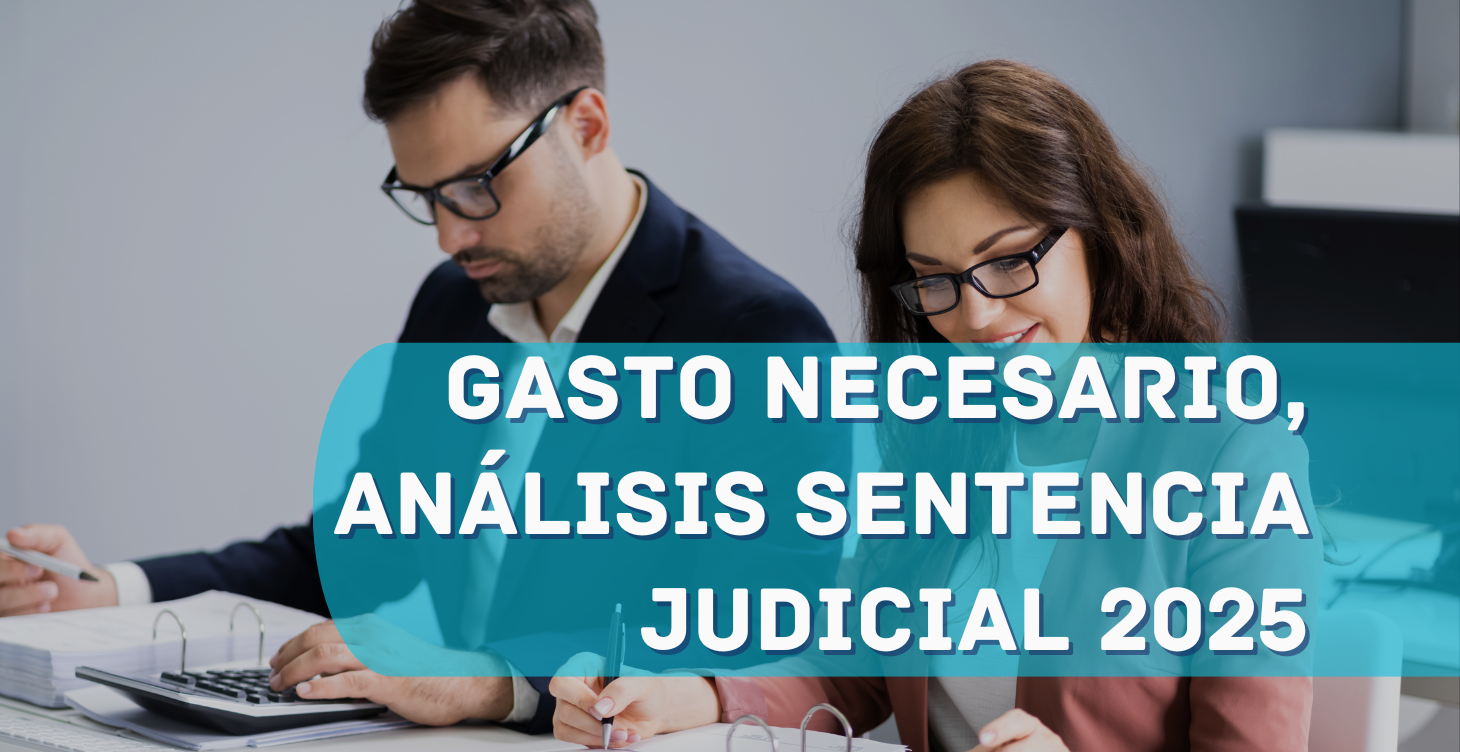GASTO NECESARIO, ANÁLISIS SENTENCIA JUDICIAL 2025